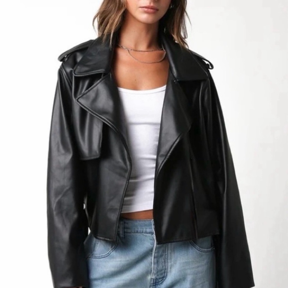 Bagatelle Women's Black Leather Jacket